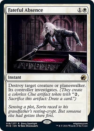 Fateful Absence (Promo Pack: Innistrad: Midnight Hunt) Near Mint Foil