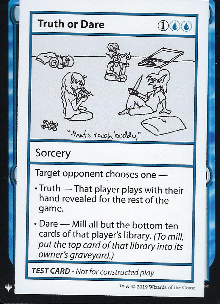Truth or Dare (Mystery Booster Test Print) Light Play