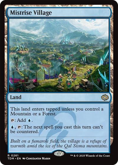Mistrise Village (Tarkir: Dragonstorm) Light Play