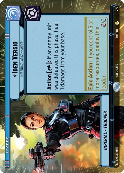 Iden Versio Inferno Squad Commander (Hyperspace) (Spark of Rebellion) Near Mint