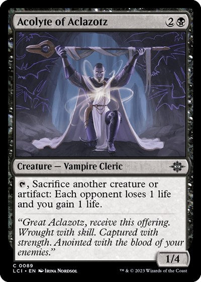 Acolyte of Aclazotz (The Lost Caverns of Ixalan) Medium Play
