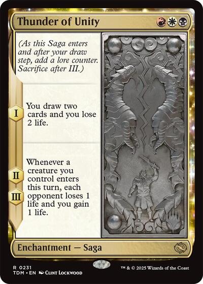 Thunder of Unity (Promo Pack: Tarkir: Dragonstorm) Light Play Foil