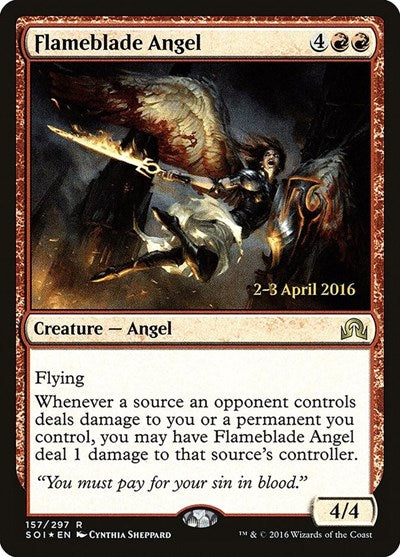 Flameblade Angel (Promos: Prerelease Cards) Light Play Foil