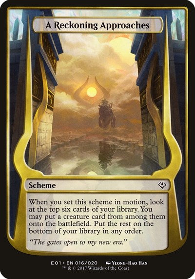 A Reckoning Approaches (Archenemy: Nicol Bolas) (Oversize Cards) Near Mint