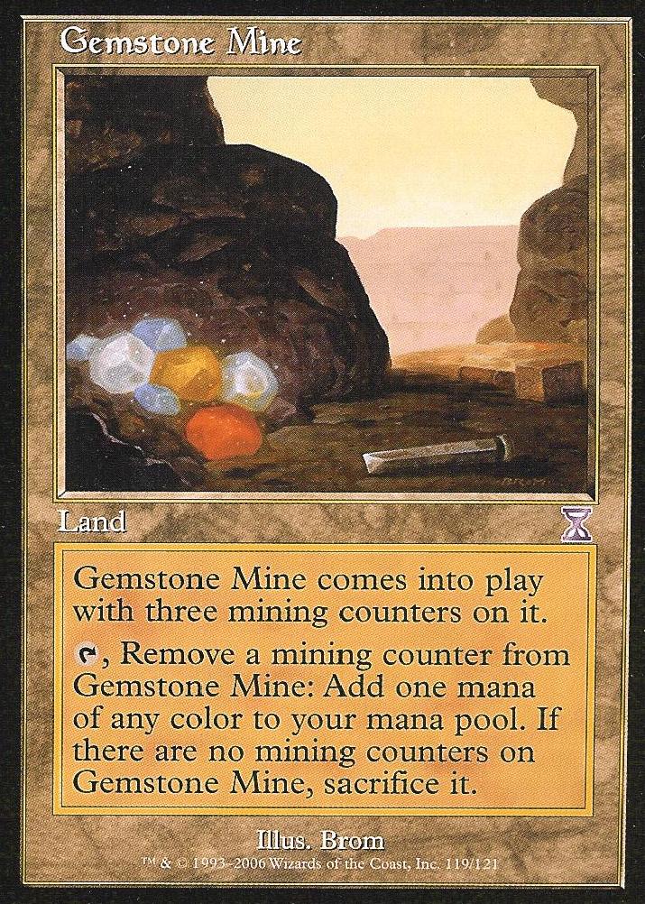 Gemstone Mine (Time Spiral Time Shifted) Damaged / Poor