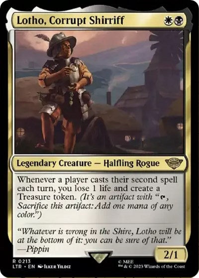 Lotho, Corrupt Shirriff (Universes Beyond: The Lord of the Rings: Tales of Middle-earth) Heavy Play Foil