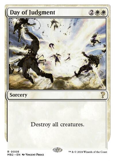Day of Judgment (White Border) (Mystery Booster 2) Light Play