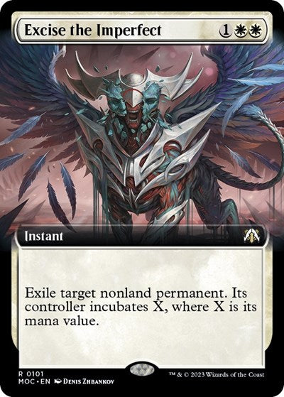 Excise the Imperfect (Extended Art) (Commander: March of the Machine) Light Play
