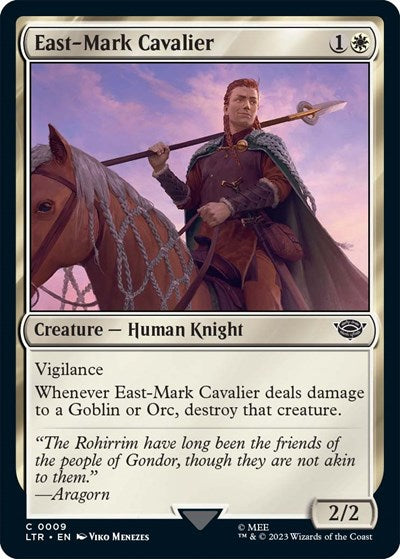 East-Mark Cavalier (Universes Beyond: The Lord of the Rings: Tales of Middle-earth) Medium Play Foil