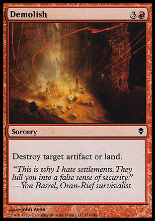 Demolish (Zendikar) Medium Play