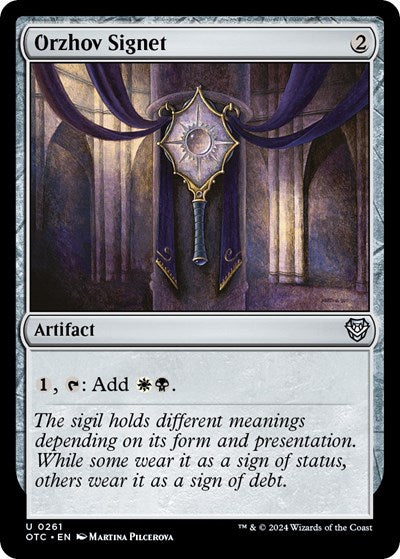 Orzhov Signet (Commander: Outlaws of Thunder Junction) Near Mint