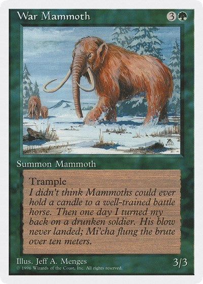 War Mammoth (Introductory Two-Player Set) Near Mint