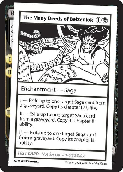 The Many Deeds of Belzenlok (Mystery Booster 2 Playtest Cards) Near Mint