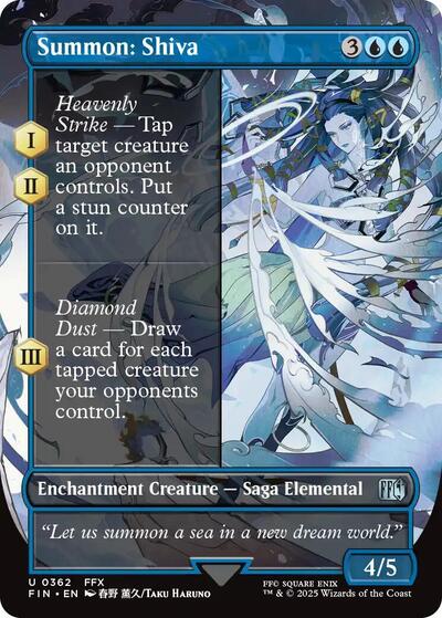 Summon: Shiva (Borderless) (Universes Beyond: FINAL FANTASY) Light Play