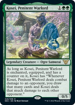 Kosei, Penitent Warlord (Commander: Kamigawa: Neon Dynasty) Medium Play