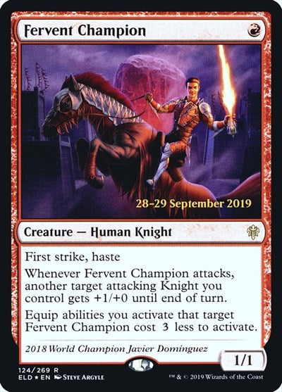 Fervent Champion (Promos: Prerelease Cards) Light Play Foil