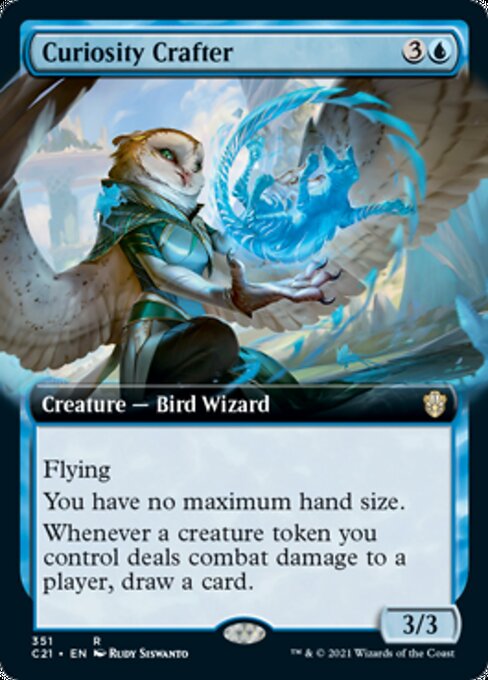 Curiosity Crafter (Extended Art) (Commander 2021 Strixhaven) Light Play