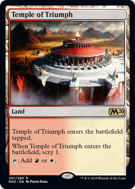 Temple of Triumph (Magic 2020 Core Set) Light Play Foil