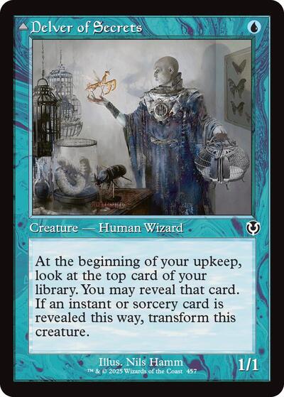 Delver of Secrets (Retro Frame) (Innistrad Remastered) Light Play Foil
