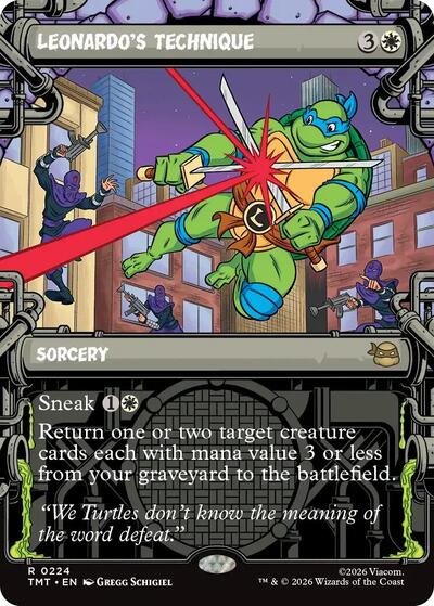 Leonardo's Technique (Showcase) (Teenage Mutant Ninja Turtles) Near Mint