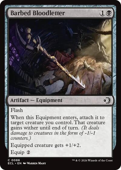 Barbed Bloodletter (Lorwyn Eclipsed) Near Mint Foil