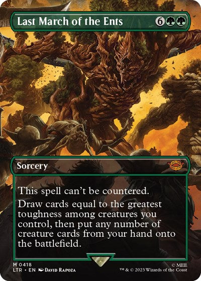 Last March of the Ents (Borderless) (Universes Beyond: The Lord of the Rings: Tales of Middle-earth) Near Mint