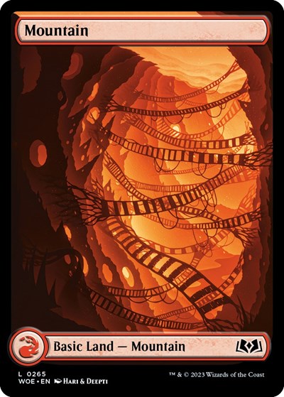 Mountain (0265) (Wilds of Eldraine) Near Mint Foil