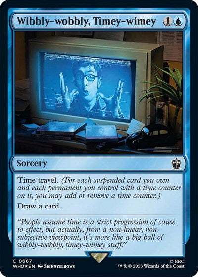 Wibbly-wobbly, Timey-wimey (Surge Foil) (Universes Beyond: Doctor Who) Near Mint Foil