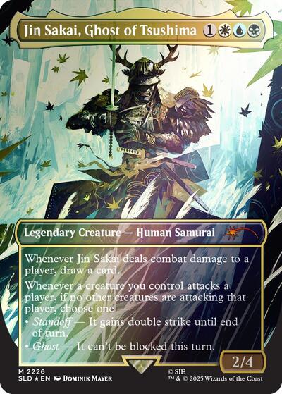 Jin Sakai, Ghost of Tsushima (Rainbow Foil) (Secret Lair) Near Mint Foil