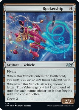 _______ _______ Rocketship (Galaxy Foil) (Unfinity) Near Mint Foil