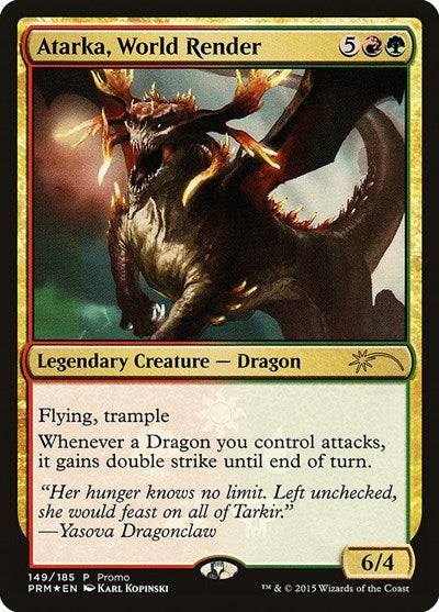 Atarka, World Render (Promos: Unique and Miscellaneous) Medium Play Foil