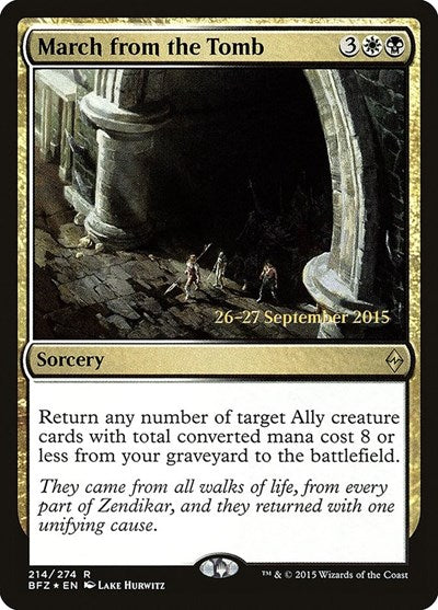 March from the Tomb (Promos: Prerelease Cards) Near Mint Foil