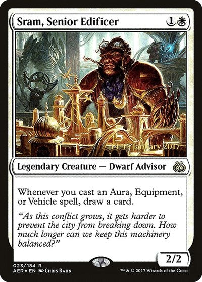 Sram, Senior Edificer (Promos: Prerelease Cards) Near Mint Foil