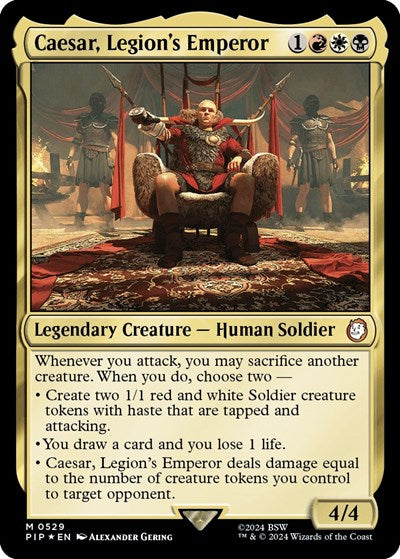 Caesar, Legion's Emperor (Surge Foil) (Universes Beyond: Fallout) Near Mint Foil