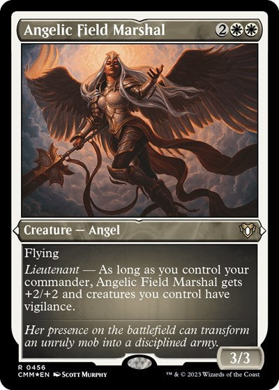 Angelic Field Marshal (Foil Etched) (Commander Masters) Light Play Foil