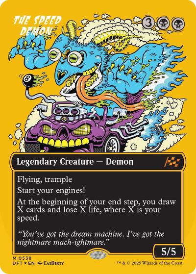 The Speed Demon (Borderless) (First-Place Foil) (Aetherdrift) Near Mint Foil