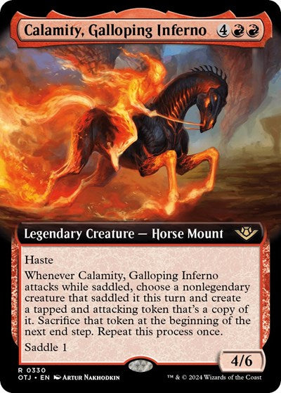 Calamity, Galloping Inferno (Extended Art) (Outlaws of Thunder Junction) Near Mint