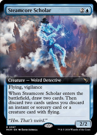 Steamcore Scholar (Extended Art) (Murders at Karlov Manor) Light Play Foil
