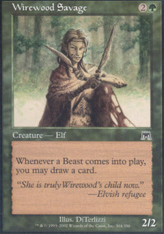 Wirewood Savage (Onslaught) Light Play Foil