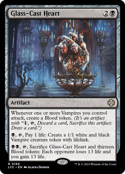 Glass-Cast Heart (Commander: The Lost Caverns of Ixalan) Light Play