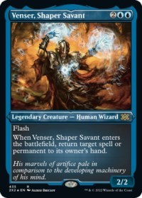 Venser, Shaper Savant (Foil Etched) (Double Masters 2022) Near Mint Foil
