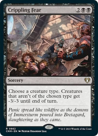 Crippling Fear (Commander Masters) Near Mint