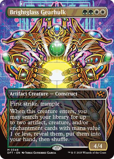 Brightglass Gearhulk (Borderless) (Aetherdrift) Near Mint