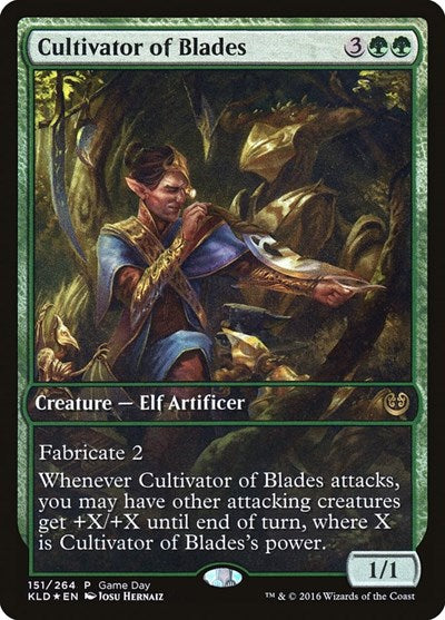 Cultivator of Blades (Promos: Game Day and Store Championship) Light Play Foil