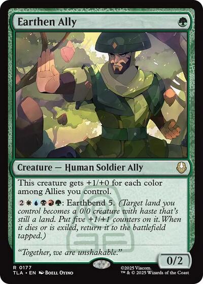 Earthen Ally (Avatar: The Last Airbender) Light Play Foil