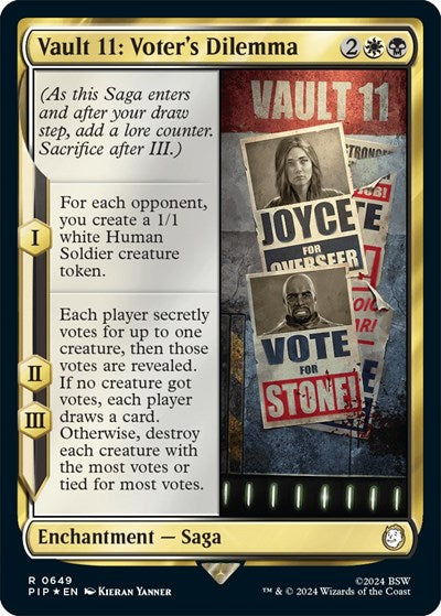 Vault 11: Voter's Dilemma (Surge Foil) (Universes Beyond: Fallout) Near Mint Foil