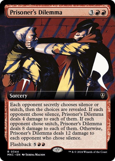 Prisoner's Dilemma (Extended Art) (Commander: Murders at Karlov Manor) Light Play