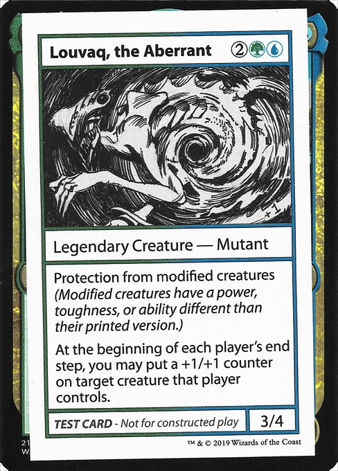 Louvaq The Aberrant (No PW Symbol) (Mystery Booster Test Print 2021) Light Play