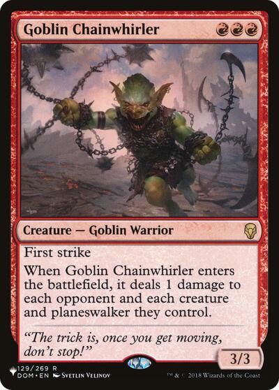 Goblin Chainwhirler (The List) Near Mint