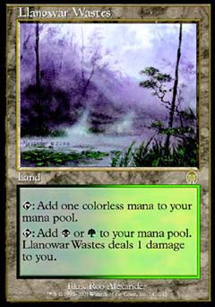 Llanowar Wastes (Apocalypse) Medium Play Foil